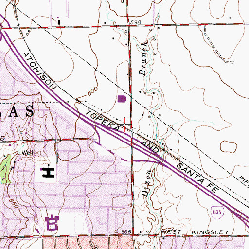Topographic Map of Praise and Worship Fellowship, TX