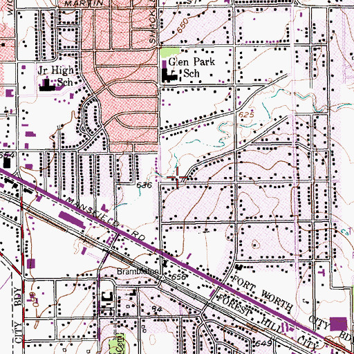Topographic Map of Repairer of the Breach Apostolic Church, TX