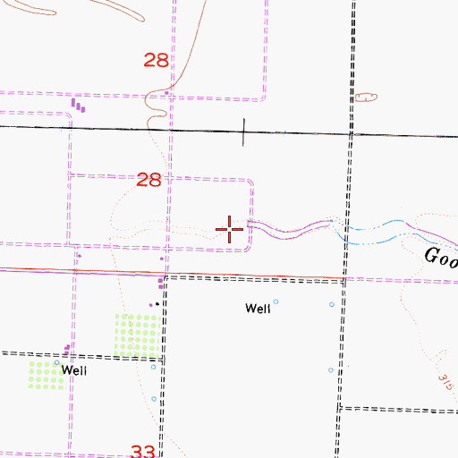 Topographic Map of Goose Lake Slough, CA