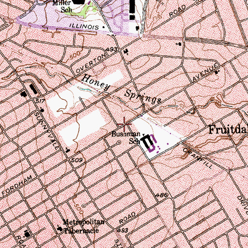 Topographic Map of Set Free Deliverance Church, TX