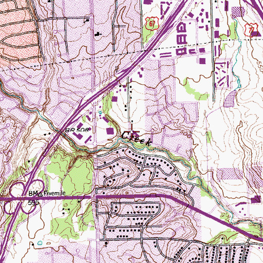 Topographic Map of Seventh Day Adventist Church, TX