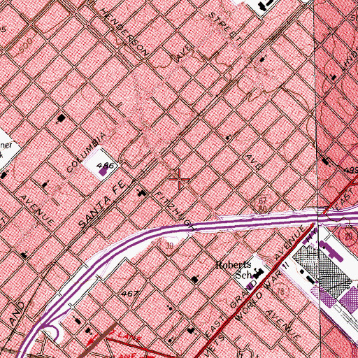 Topographic Map of Soldier of the Cross of Christ Church, TX