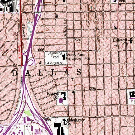 Topographic Map of Sound Doctrine Full Gospel Church, TX