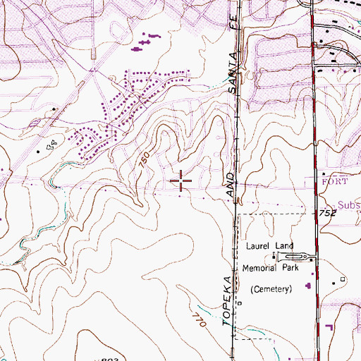 Topographic Map of Southwood Baptist Church, TX