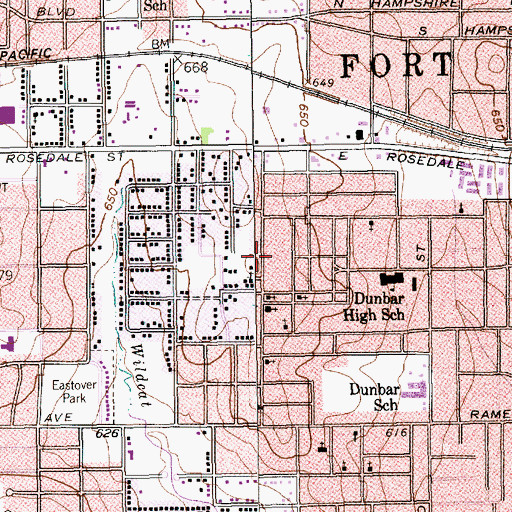 Topographic Map of Stewarts Chapel Christian Church, TX