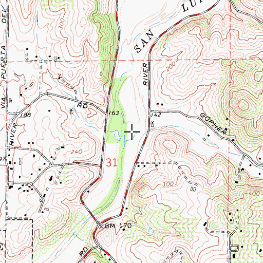 Topographic Map of Gopher Canyon, CA