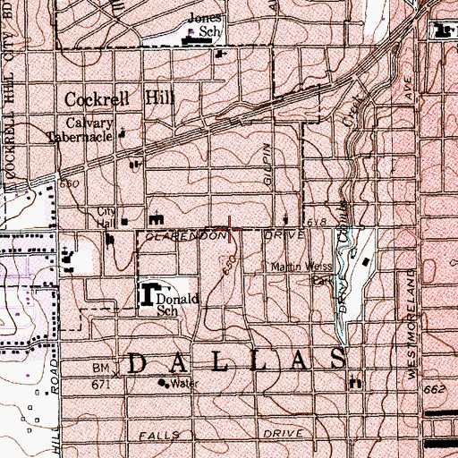 Topographic Map of Templo Del Dios Vivente, TX