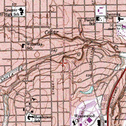 Topographic Map of The Church of Jesus Christ of Latter Day Saints, TX