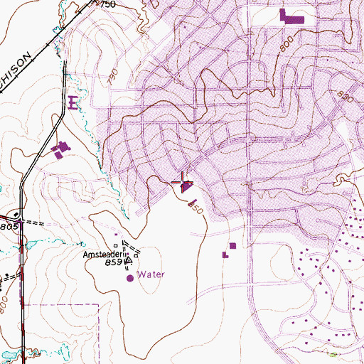 Topographic Map of The Church of Jesus Christ of Latter Day Saints, TX