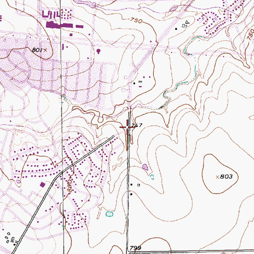 Topographic Map of Time of Harvest Church of God in Christ, TX