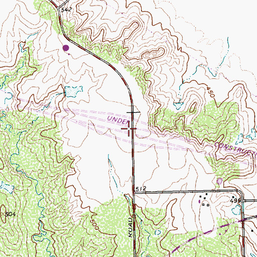 Topographic Map of Interchange 31B, TX