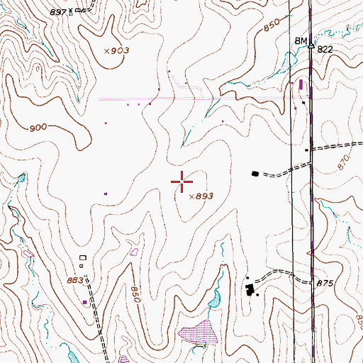 Topographic Map of Interchange 426, TX
