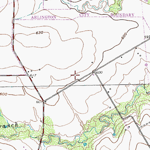 Topographic Map of Imogene Gideon Elementary School, TX