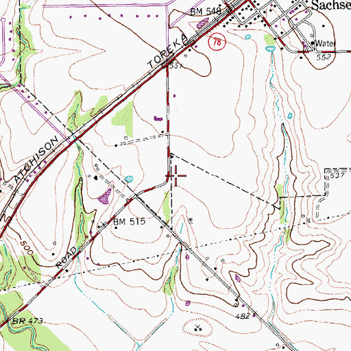 Topographic Map of John W Armstrong Elementary School, TX