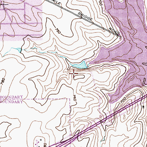 Topographic Map of Marine Creek Elementary School, TX
