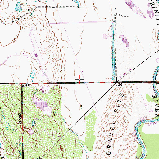 Topographic Map of Peak Academy, TX