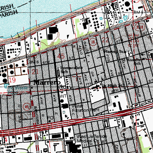 Topographic Map of A Learning Course II, LA