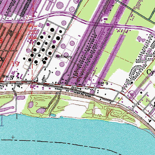 Topographic Map of Alverez Kiddie Academy, LA