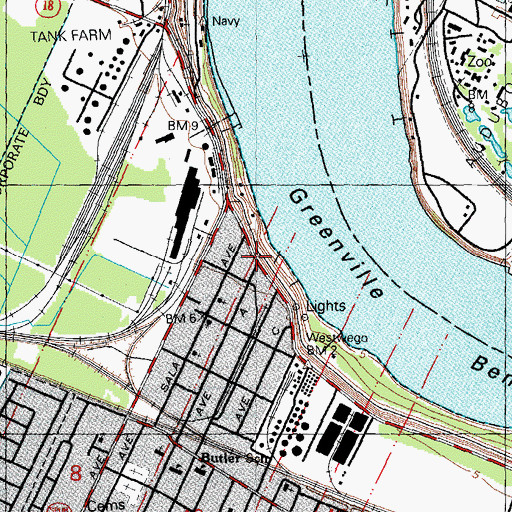 Topographic Map of Big Bird Day Care Center Number 2, LA