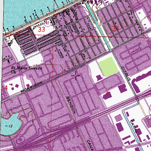 Topographic Map of Boston Home, LA