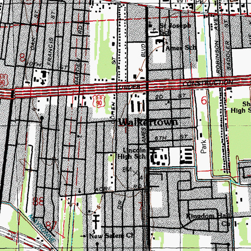 Topographic Map of Childhood Development Center Number 2, LA