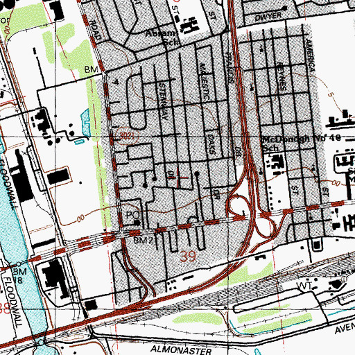 Topographic Map of Circle of Friends Learning Center, LA