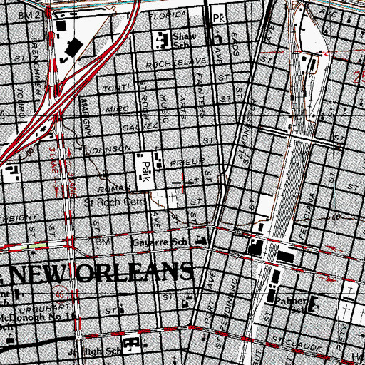 Topographic Map of Clear Head Learning Center, LA