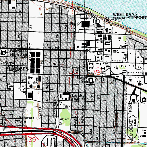 Topographic Map of Clear Head Learning Center Number 2, LA