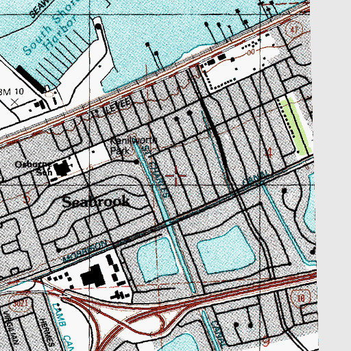 Topographic Map of Dalewood Home, LA