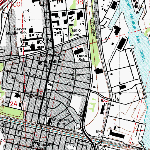 Topographic Map of Desi Flo Child Care Services Number 2, LA