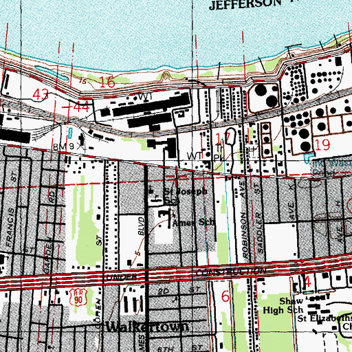 Topographic Map of Discovering ABCs Early Childhood Development Center, LA