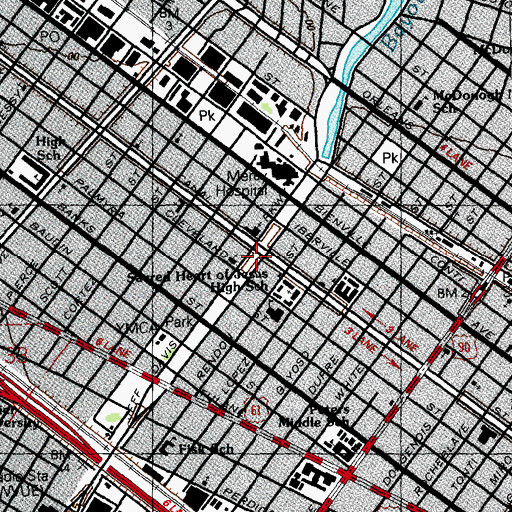 Topographic Map of Discovery Kids Preschool and Daycare Center, LA