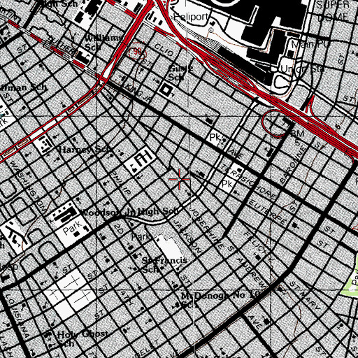 Topographic Map of E B Bromon Liberty House Child Day Care Center, LA