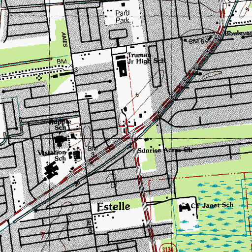 Topographic Map of Future Generations Day Care Center, LA