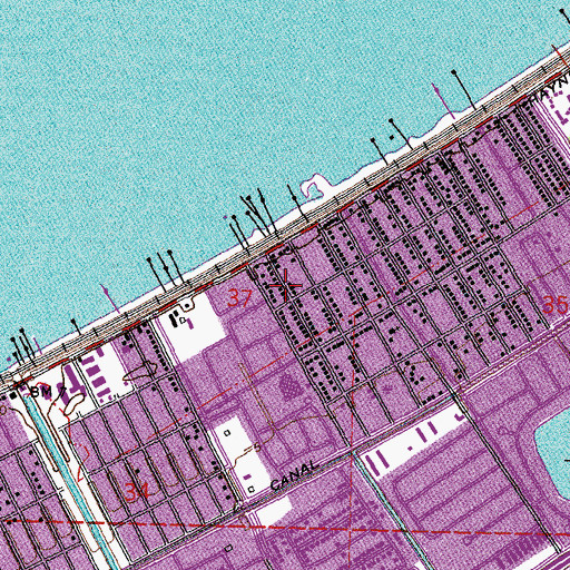 Topographic Map of Gildas Preschool Academy of Camp Leigh, LA