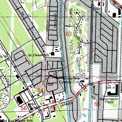 Topographic Map of Precious Little Lambs Day Care Center, LA