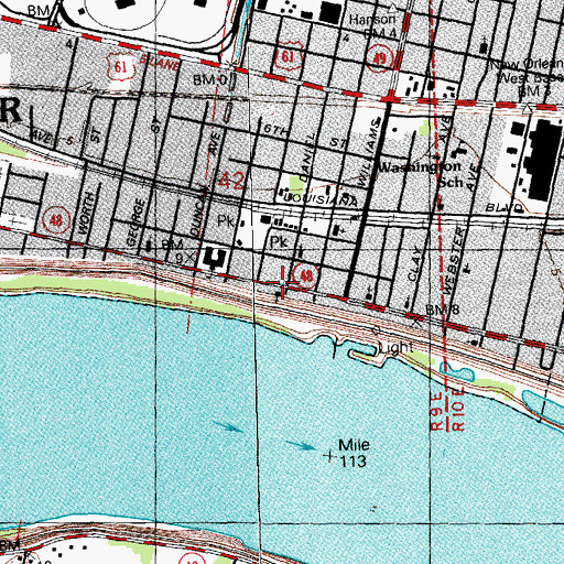 Topographic Map of Quality Child Care Center, LA