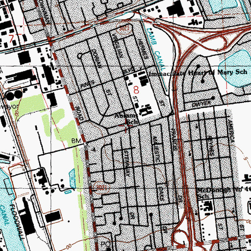 Topographic Map of Rays of Hope Day Care Center, LA