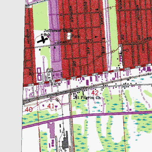 Topographic Map of Robin Hood Day Care Center, LA