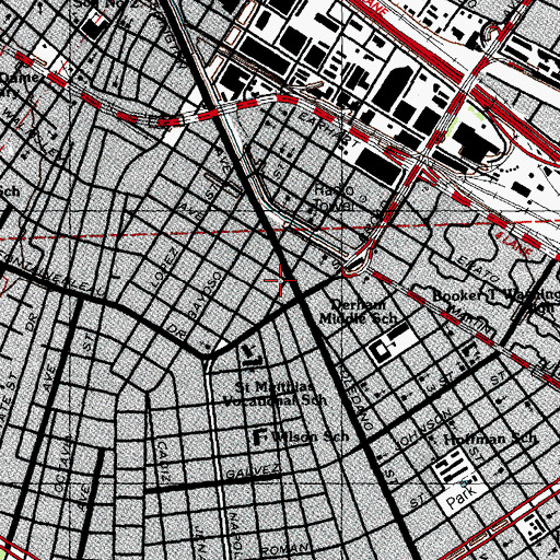 Topographic Map of Saint Jude Baby Village Day Care Center, LA