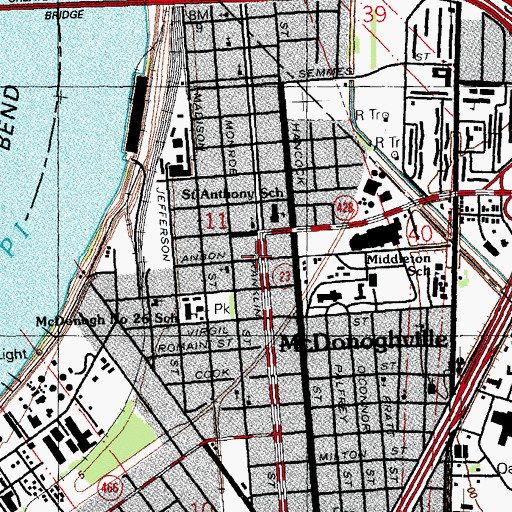 Topographic Map of Small World Acadmey, LA