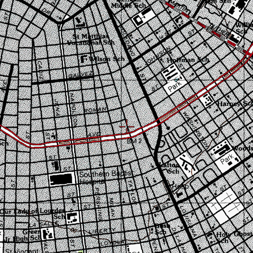 Topographic Map of Tittli Tots Hide-a-way Day Care Center, LA