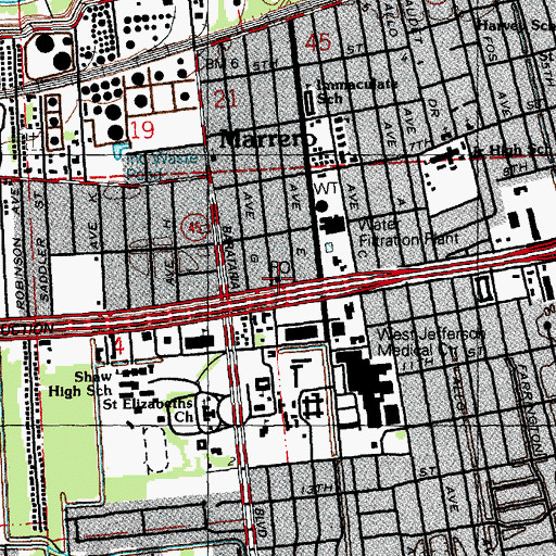 Topographic Map of Toddler Academy, LA