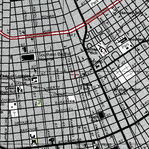 Topographic Map of Tommy and Bills Day Care Center Number 2, LA