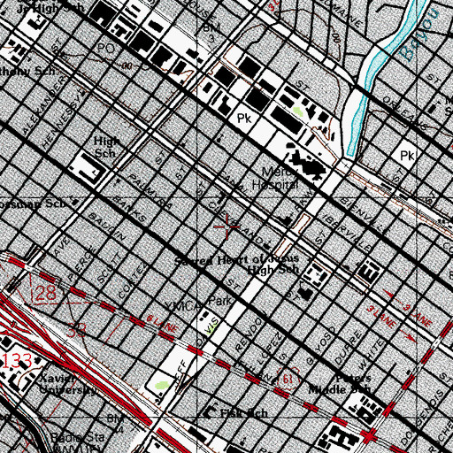 Topographic Map of Tommyes Child Development Center, LA