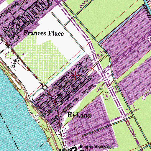 Topographic Map of Trinity Day Care Center, LA