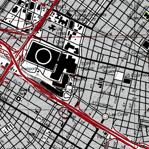 Topographic Map of UNIKIDS Academy, LA