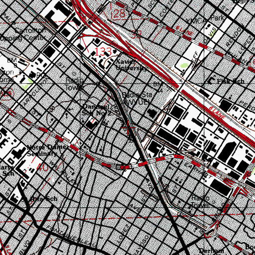 Topographic Map of Velocity Foundation Day Care Center, LA