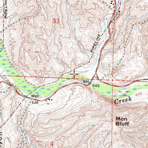 Topographic Map of Granite Canyon, CA