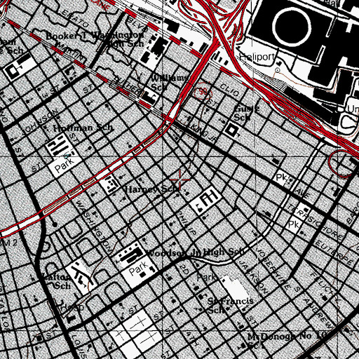 Topographic Map of Corinthian Missionary Baptist Church Number 2, LA